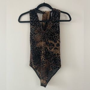 Zara bodysuit animal print